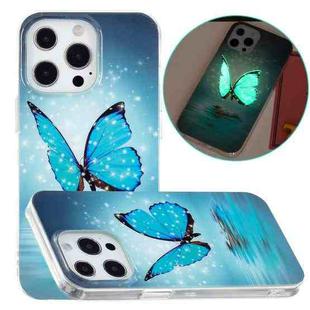 For iPhone 13 Pro Max Luminous TPU Soft Protective Case (Butterfly)