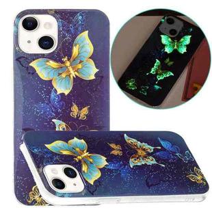For iPhone 13 mini Luminous TPU Soft Protective Case (Double Butterflies)