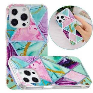 For iPhone 13 Pro Max Electroplating TPU Protective Case (Triangular Rhombus)
