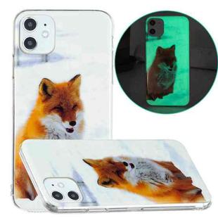 For iPhone 11 Luminous TPU Pattern Soft Protective Case (White Fox)