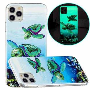 For iPhone 11 Pro Luminous TPU Pattern Soft Protective Case (Sea Turtle)