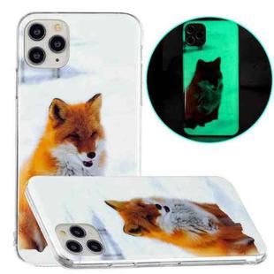 For iPhone 11 Pro Luminous TPU Pattern Soft Protective Case (White Fox)