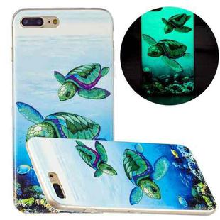 Luminous TPU Pattern Soft Protective Case For iPhone 8 Plus / 7 Plus(Sea Turtle)