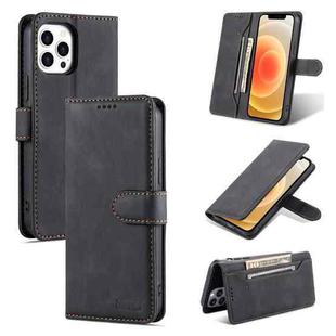 For iPhone 13 mini AZNS Dream Second Generation Skin Feel PU+TPU Horizontal Flip Leather Case with Holder & Card Slots & Wallet (Black)