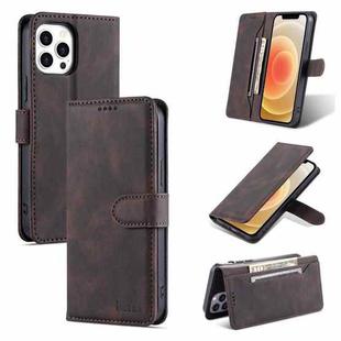For iPhone 13 Pro AZNS Dream Second Generation Skin Feel PU+TPU Horizontal Flip Leather Case with Holder & Card Slots & Wallet (Coffee)