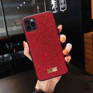 For iPhone 13 Pro SULADA Shockproof TPU + Handmade Leather Case (Red)