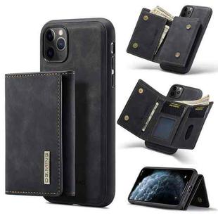 DG.MING M1 Series 3-Fold Multi Card Wallet  Back Cover Shockproof Case with Holder Function For iPhone 11 Pro(Black)