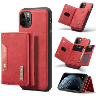 DG.MING M2 Series 3-Fold Multi Card Bag Back Cover Shockproof Case with Wallet & Holder Function For iPhone 11 Pro(Red)