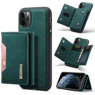 DG.MING M2 Series 3-Fold Multi Card Bag Back Cover Shockproof Case with Wallet & Holder Function For iPhone 11 Pro Max(Green)
