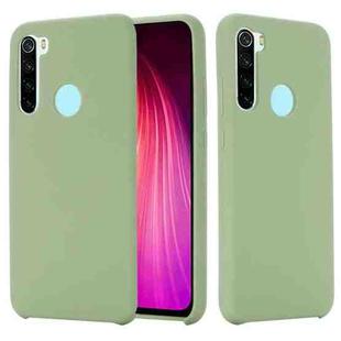 For Xiaomi Redmi Note 8 2021 Pure Color Liquid Silicone Shockproof Full Coverage Case(Green)