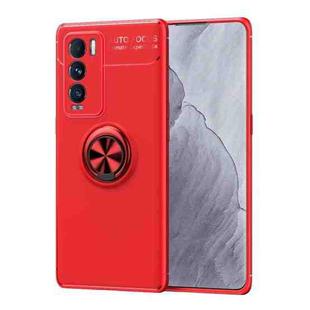 For OPPO Realme GT Explorer Master Metal Ring Holder 360 Degree Rotating TPU Case(Red)