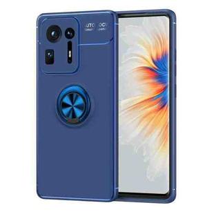 For Xiaomi Mix 4 Metal Ring Holder 360 Degree Rotating TPU Case(Blue)