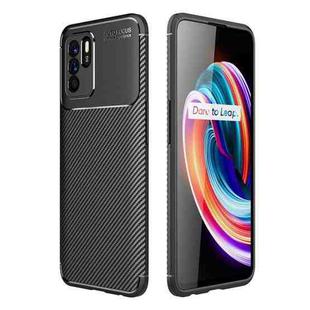 Carbon Fiber Texture Shockproof TPU Case For OPPO Reno6 Z(Black)