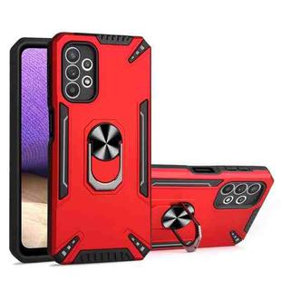 For Samsung Galaxy A32 5G PC + TPU Protective Case with 360 Degrees Rotatable Ring Holder(Red)