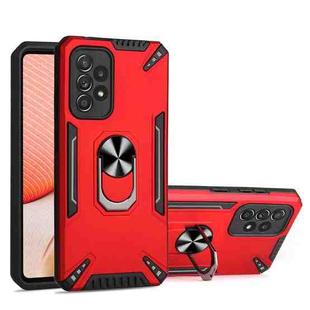 For Samsung Galaxy A72 5G / 4G PC + TPU Protective Case with 360 Degrees Rotatable Ring Holder(Red)