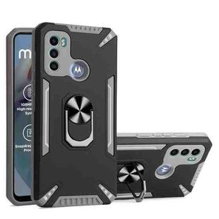 For Motorola Moto G60 PC + TPU Protective Case with 360 Degrees Rotatable Ring Holder(Gray)