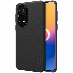 For Huawei P50 NILLKIN Frosted Concave-convex Texture PC Protective Case(Black)