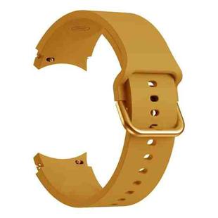 For Samsung Galaxy Watch4 40mm Universal Silicone Colorful Buckle Watch Band(Yellow)