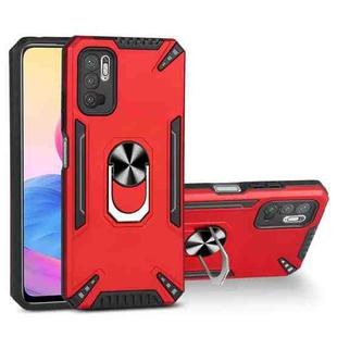 For Xiaomi Redmi Note 10 5G PC + TPU Protective Case with 360 Degrees Rotatable Ring Holder(Red)