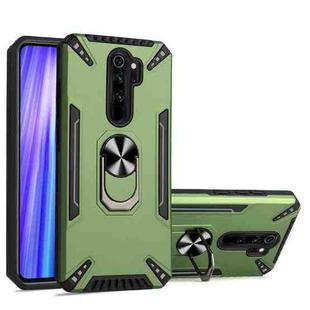 For Xiaomi Redmi Note 8 Pro PC + TPU Protective Case with 360 Degrees Rotatable Ring Holder(Dark Green)