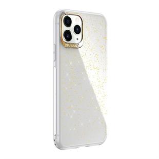 For iPhone 11 Pro SULADA Gold Foil TPU Plating Protective Case(White)
