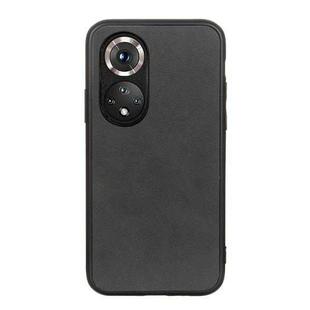 For Honor 50 Pro Accurate Hole Two-color Calf Texture Shockproof Case(Black)