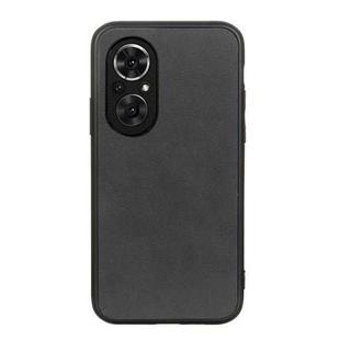 For Honor 50 SE Accurate Hole Two-color Calf Texture Shockproof Case(Black)