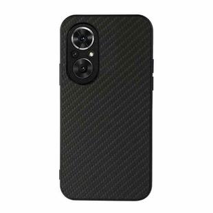 For Honor 50 SE Accurate Hole Carbon Fiber Texture Shockproof Case(Black)