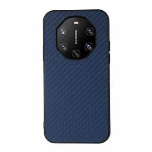 For Huawei Mate 40 RS Accurate Hole Carbon Fiber Texture Shockproof Case(Blue)