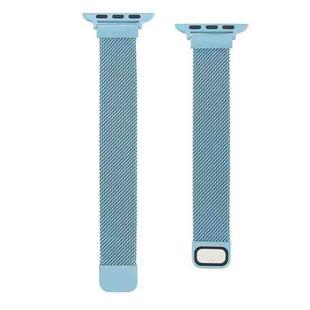 Small Waist Dual Section Milan Watch Band For Apple Watch Series 8&7 41mm / SE 2&6&SE&5&4 40mm / 3&2&1 38mm(Emerald Green)