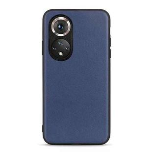 For Honor 50 Pro Accurate Hole Sheep Texture Leather Shockproof Case(Blue)