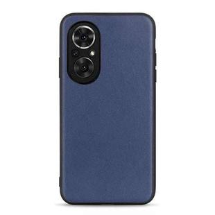 For Honor 50 SE Accurate Hole Sheep Texture Leather Shockproof Case(Blue)