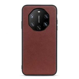 For Huawei Mate 40 RS Accurate Hole Sheep Texture Leather Shockproof Case(Brown)