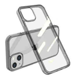 For iPhone 13 mini Shockproof TPU + Single-sided Glass Protective Case (Translucent Black)