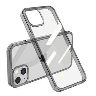 For iPhone 13 Shockproof TPU + Single-sided Glass Protective Case(Translucent Black)