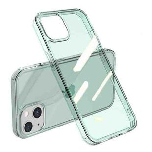 For iPhone 13 Shockproof TPU + Single-sided Glass Protective Case(Translucent Green)