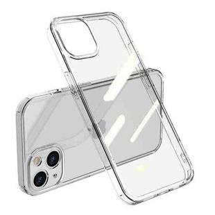 For iPhone 13 Shockproof TPU + Single-sided Glass Protective Case(Transparent)