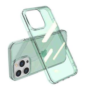 For iPhone 13 Pro Shockproof TPU + Single-sided Glass Protective Case (Translucent Green)