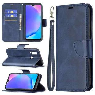 For vivo Y11 / Y15 / Y12 / Y17 Retro Lambskin Texture Pure Color Horizontal Flip PU Leather Case with Holder & Card Slots & Wallet & Lanyard(Blue)