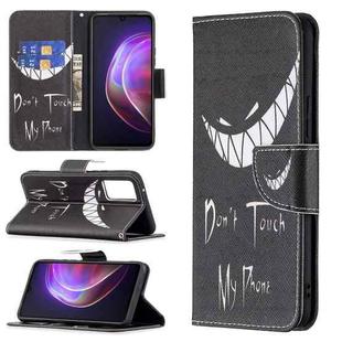 For vivo V21 Colored Drawing Pattern Horizontal Flip Leather Case with Holder & Card Slots & Wallet(Smirk)