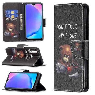 For vivo Y11 / Y15 / Y12 / Y17 Colored Drawing Pattern Horizontal Flip Leather Case with Holder & Card Slots & Wallet(Bear)