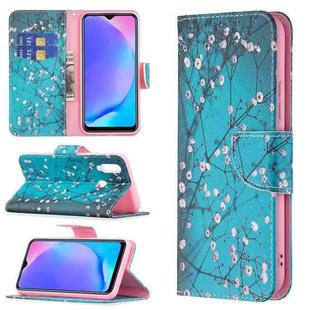 For vivo Y11 / Y15 / Y12 / Y17 Colored Drawing Pattern Horizontal Flip Leather Case with Holder & Card Slots & Wallet(Plum Bossom)