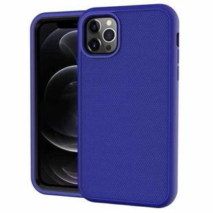 For iPhone 13 Solid Color PC + Silicone Shockproof Skid-proof Dust-proof Case(Dark Blue)