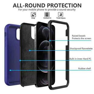 For iPhone 13 Solid Color PC + Silicone Shockproof Skid-proof Dust-proof Case(Black)