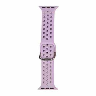 Silicone Watch Band For Apple Watch Ultra 49mm / Series 8&7 45mm / SE 2&6&SE&5&4 44mm / 3&2&1 42mm(Purple)