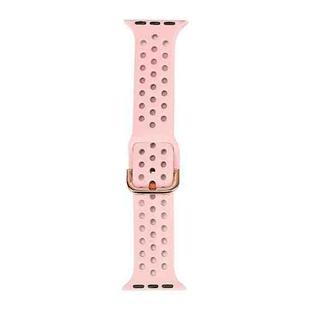 Silicone Watch Band For Apple Watch Ultra 49mm / Series 8&7 45mm / SE 2&6&SE&5&4 44mm / 3&2&1 42mm(Pink)