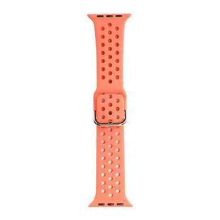 Silicone Watch Band For Apple Watch Ultra 49mm / Series 8&7 45mm / SE 2&6&SE&5&4 44mm / 3&2&1 42mm(Apricot)