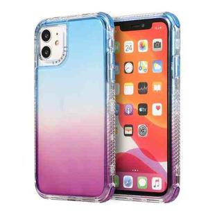 For iPhone 11 3 In 1 Dreamland PC + TPU Gradient Two-color Transparent Border Protective Case (Blue Purple)
