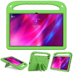 For Lenovo Tab P11 TB-J606F / Tab P11 Plus TB-J607F Portable Handle EVA Shockproof Anti Falling Protective Case with Triangle Holder(Green)