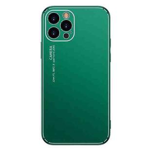 Cool Frosted Metal TPU Shockproof Case For iPhone 12(Green)